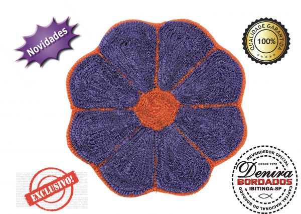 Tapete Fru-fru FLOR Avulso - 01 Peças