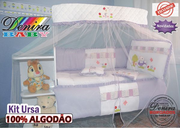 kit De Berço Ursa - 09 Peças
