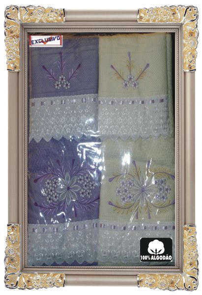 kit Eleganza Jogo De Banho 05 Peças