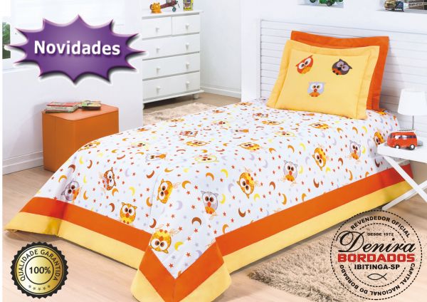 kit Corujinhas Solteiro 03 Peças