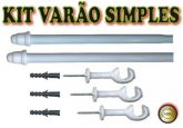 kit Varao Simples Para Cortinas DE 2 Metro